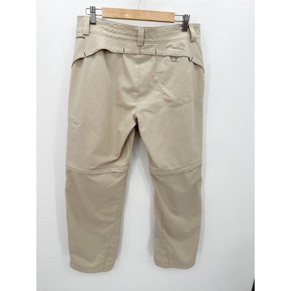 Columbia Women 12S Saturday Trail II Convertible Stretch Pants British Tan Khaki - Picture 2 of 13
